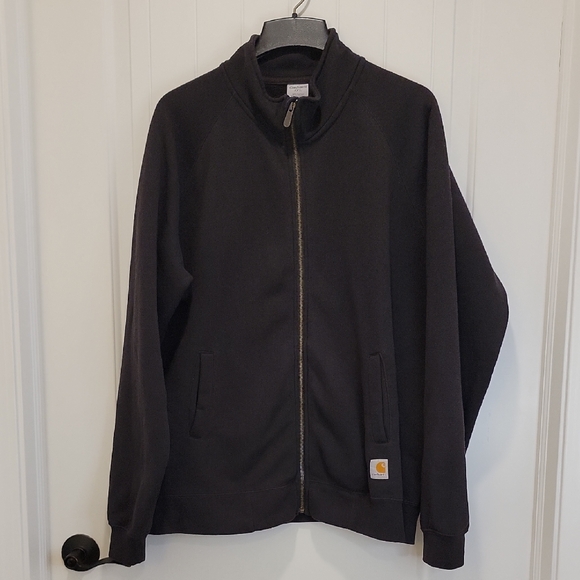 Carhartt Other - Carhartt Vintage Black Sweater Zip Jacket K350 Size 2XL